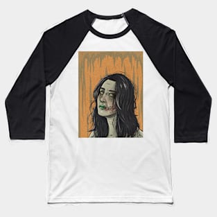 Zombie Girl Baseball T-Shirt